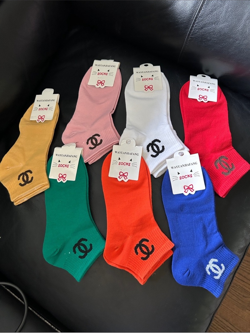 RED, WHITE, MUSTARD SOCKS BUNDLE